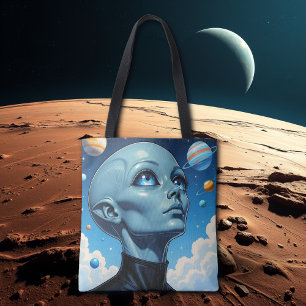 Tote Bag Beau Alien extra-terrestre Être