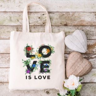 Tote Bag Beau Amour Floral Est Fierté Amour