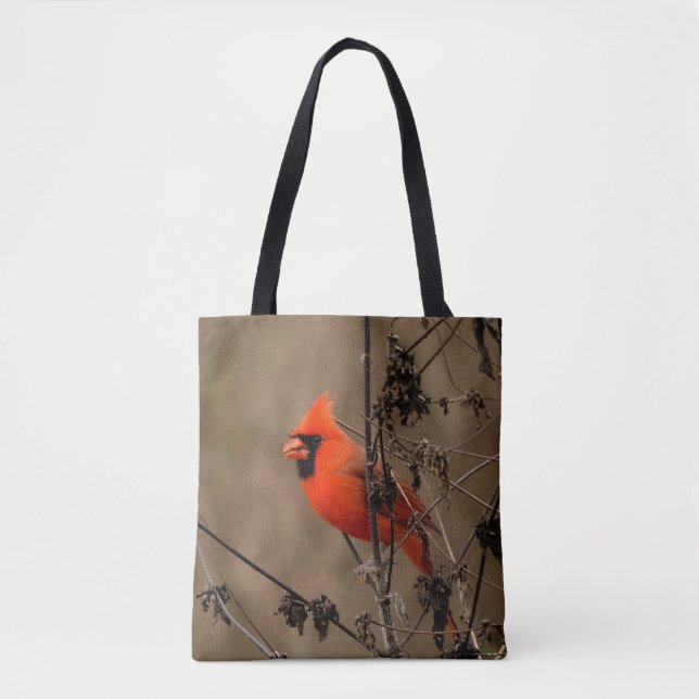 Tote Bag Beau Cardinal du Nord (Devant)