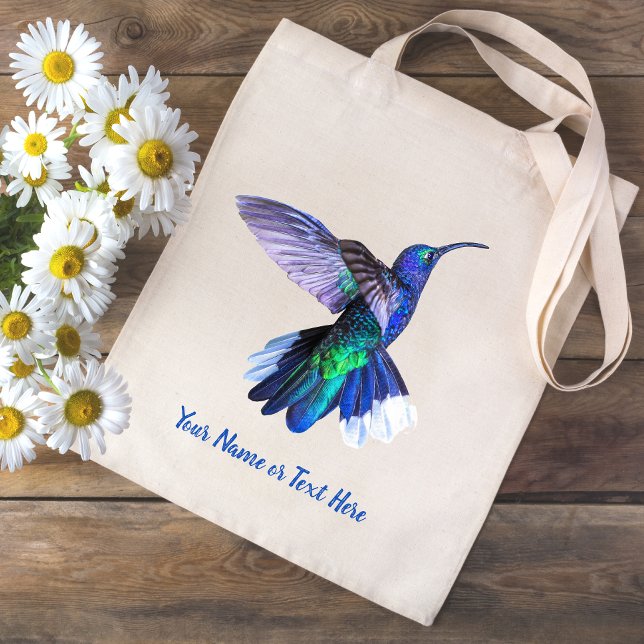 Tote Bag Beau colibri personnalisé (Créateur téléchargé)