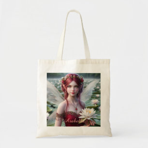 Tote Bag Beau juillet Fée dans les nymphes d'eau