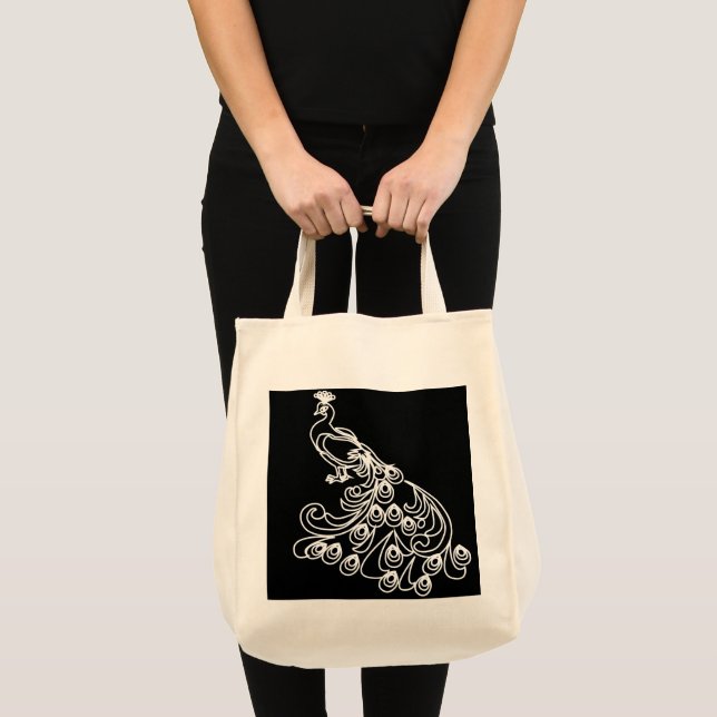 Tote Bag beau paon (Devant (produit))