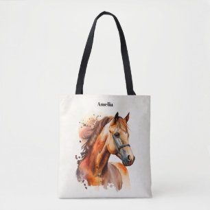 Tote Bag Beau Sorrel Horse Portrait