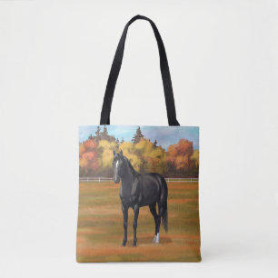 Tote Bag Beau Stallion Cheval du Quartier Noir
