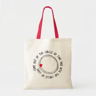 Tote Bag Beau Texte Dans Le Cercle De L'Amour