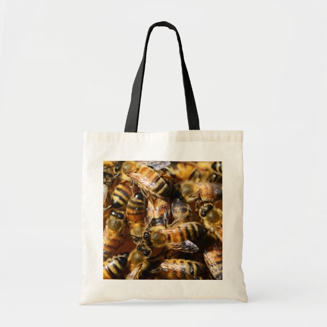 Tote Bag Beaucoup d'abeilles de miel (Devant)