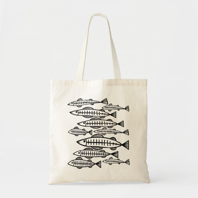 Tote Bag Beaucoup de poissons (Devant)