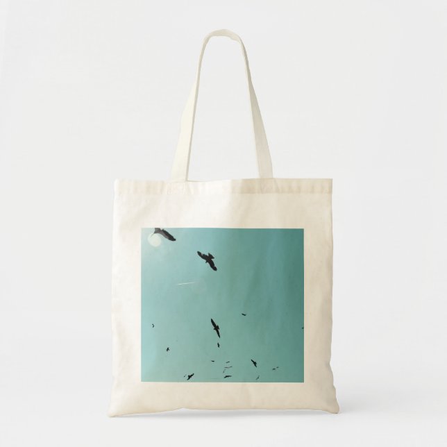 Tote Bag Beaucoup d'oiseaux et un controle (Devant)
