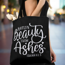 Beauté d'Ashes Isaiah 61:3 Personnalisé sur mesure