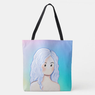 Tote Bag Beauté des cheveux argentés