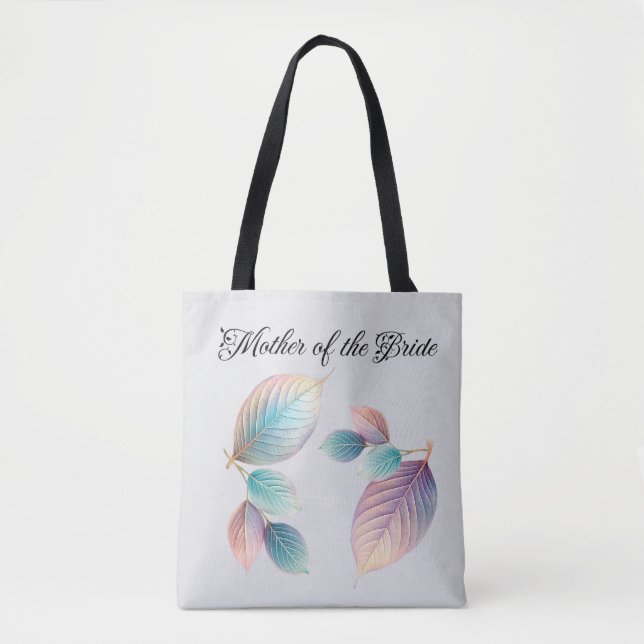 Tote Bag Beauté Ethérée Soft Tone Whimsical Feuilles Pastel (Devant)