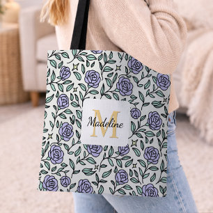 Tote Bag Beauté Personnalisée Bête Jardin Rose Pourpre