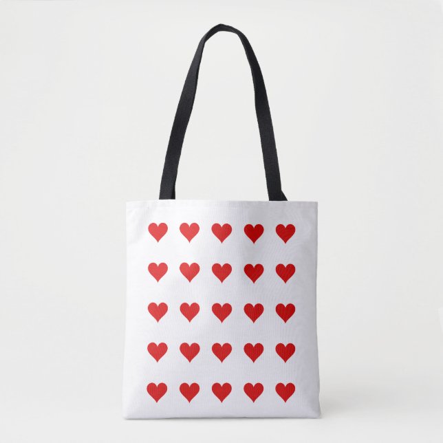 Tote Bag Beautiful bag with hearts and love (Devant)