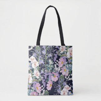Tote Bag Beautiful seamless spring pattern with wild flower