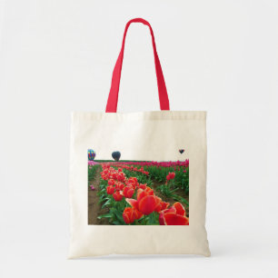 Tote Bag Beautiful Tulip Field