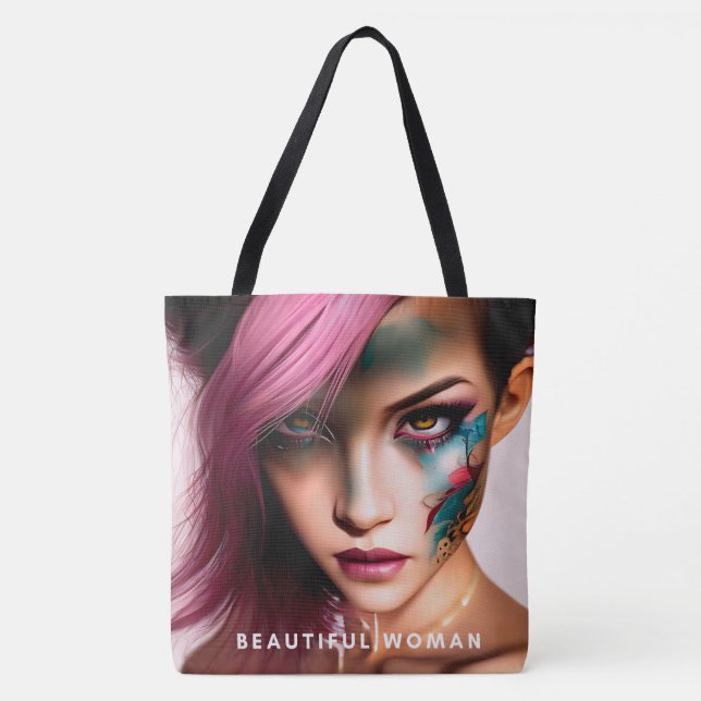 Tote Bag Beautiful woman Tasche (Vorderseite)