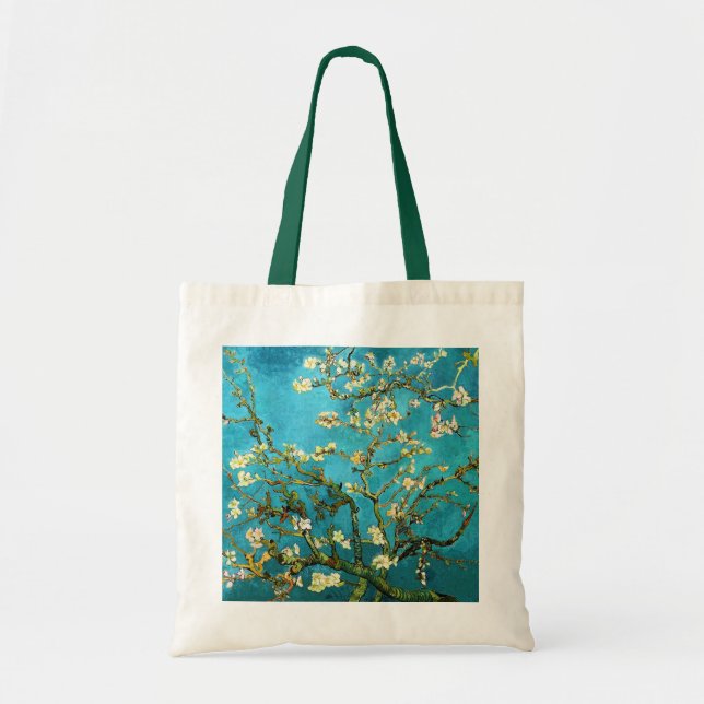 Tote Bag Beaux-arts se développants d'arbre d'amande de Van (Devant)