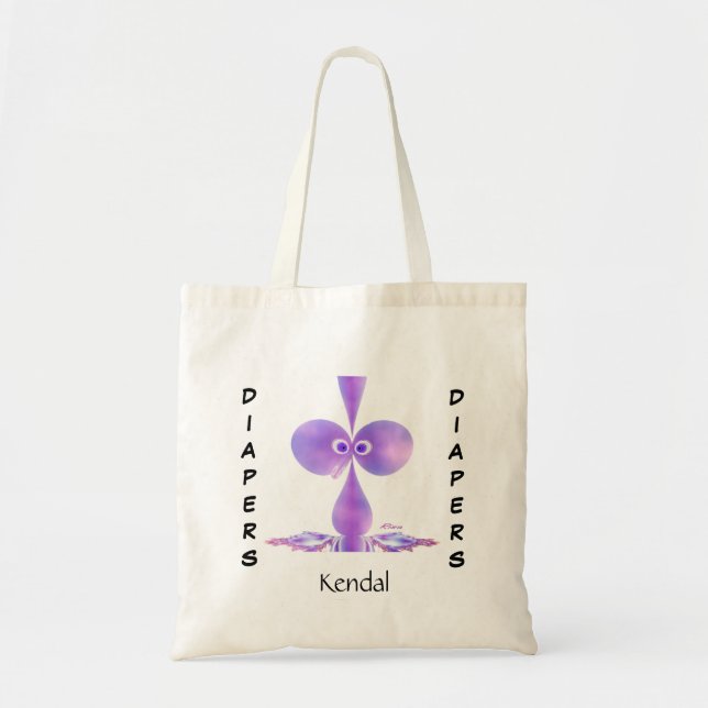 Tote Bag Bébé Booty Canvas Bac de transport de couches (Devant)