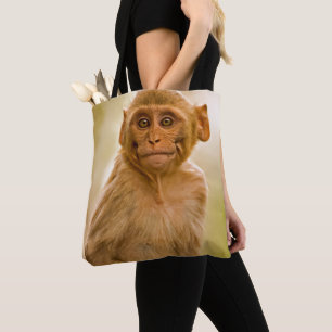 Tote Bag Bébé de Macaque de rhésus (Macaca Mulatta) dans