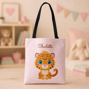 Tote Bag Bébé léopard mignon animaux de safari pour enfants