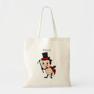 Tote Bag Bébé mignon avec chapeau et dessin animé de cravat