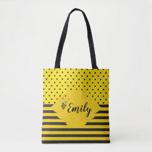 Tote Bag Bébé Noir Bumble Bébé Bébé Pointe Polka