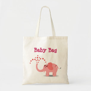 Tote Bag Bébé rosâtre Fourre-tout d'éléphant