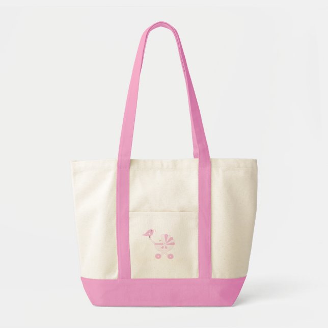 Tote Bag Bébé rose fille (Devant)