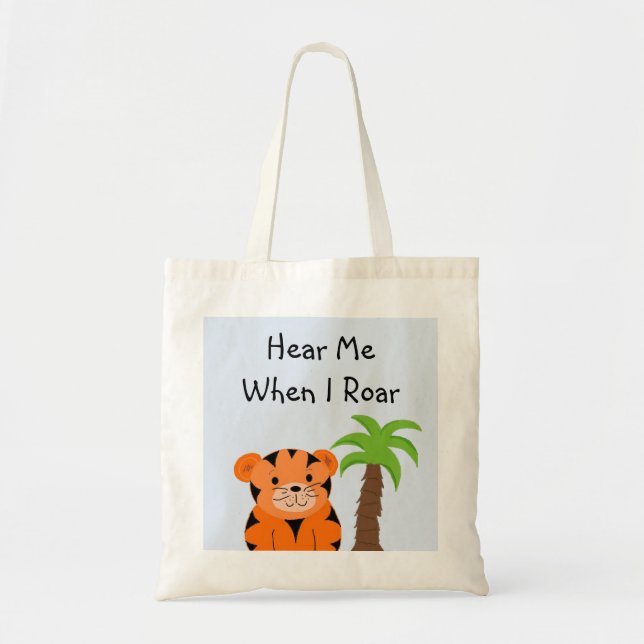 Tote Bag Bébé Tigre (Devant)