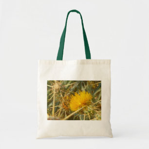 Tote Bag Bee and Star Thistle (Centaurea solstitialis)