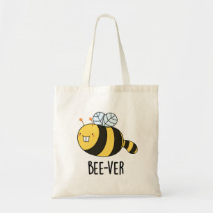 Tote Bag Bee ver Funny Animal Beaver Bee Pun