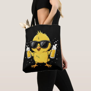 Tote Bag Beer Time Madafakas Drôle Mème Duck Goose Retro