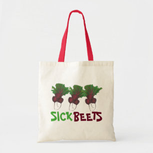 Tote Bag Beets Malades (Beats) Beet Rouge Végétarien Végéta