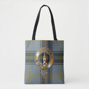 Tote Bag Bell Tartan & Badge