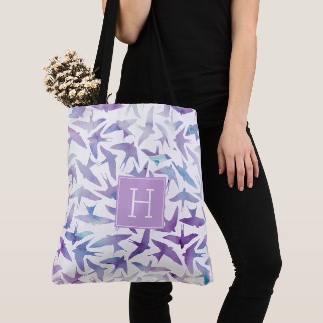 Tote Bag Belle Aquarelle Motif (De près)