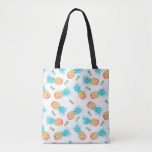 Tote Bag Belle aquarelle Motif d'ananas à fruits tropicaux