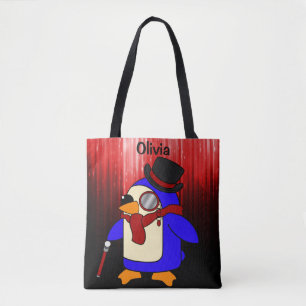 Tote Bag Belle bande dessinée en rouge et noir