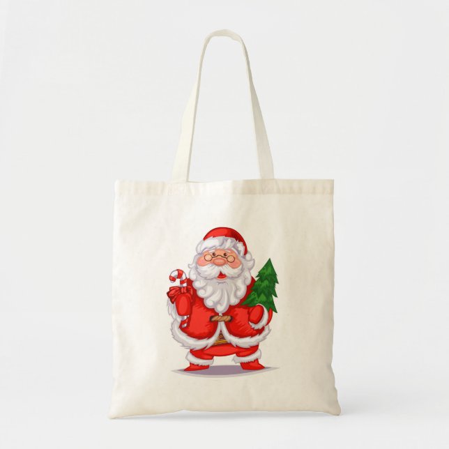 Tote Bag Belle caricature Père Noël (Devant)