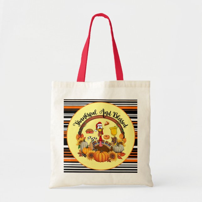 Tote Bag Belle Collection d'automne populaire Thanksgiving (Devant)