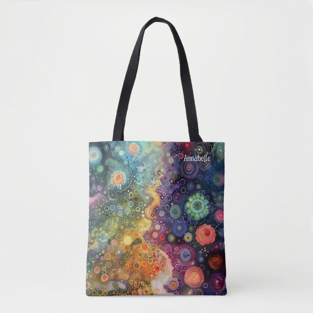 Tote Bag Belle couleur Whimsical Retour à l'école (Devant)