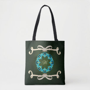 Tote Bag Belle Cravate de Bow victorienne avec Monogramme