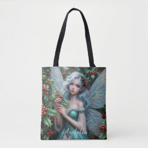 Tote Bag Belle fée de décembre à Holly