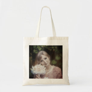 Tote Bag Belle gilre vintage effet rétro avec bouquet f