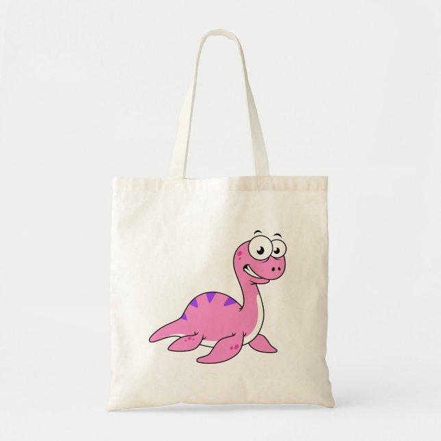Tote Bag Belle Illustration Du Monstre Loch Ness. (Devant)