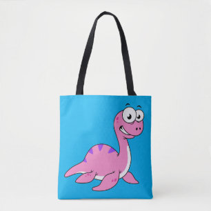 Tote Bag Belle Illustration Du Monstre Loch Ness.