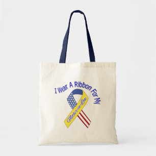Tote Bag Belle-mère - je porte un patriotique militaire de