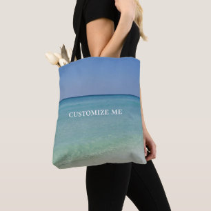 Tote Bag Belle plage Photo vacances d'été personnalisées