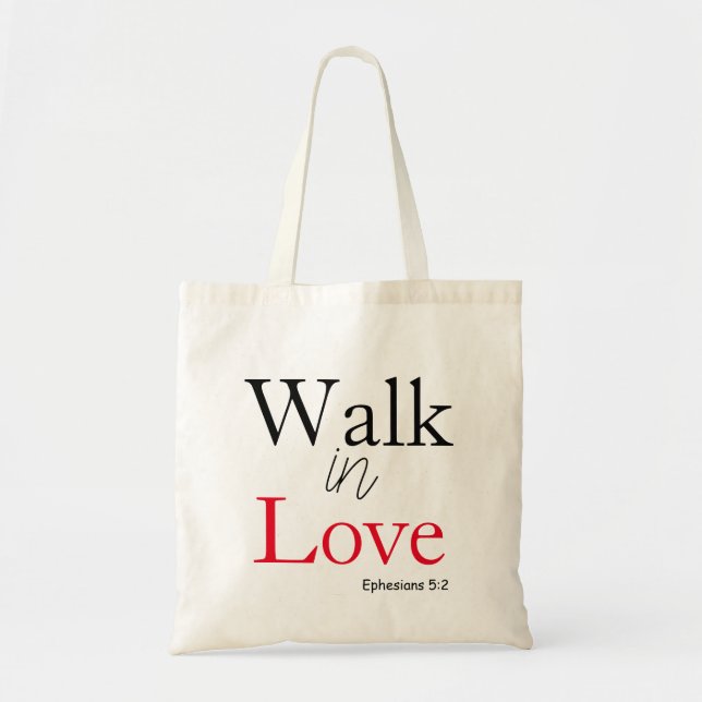 Tote Bag Belle promenade dans l'amour (Devant)