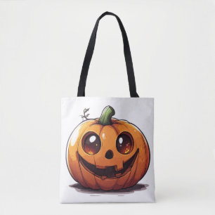 Tote Bag Belle sculpture de dessin animé citrouille Hallowe