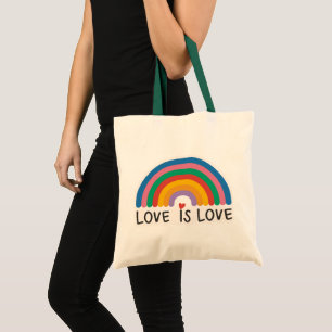 Tote Bag Belle Simple Minimal Amour Est Fierté D'Amour